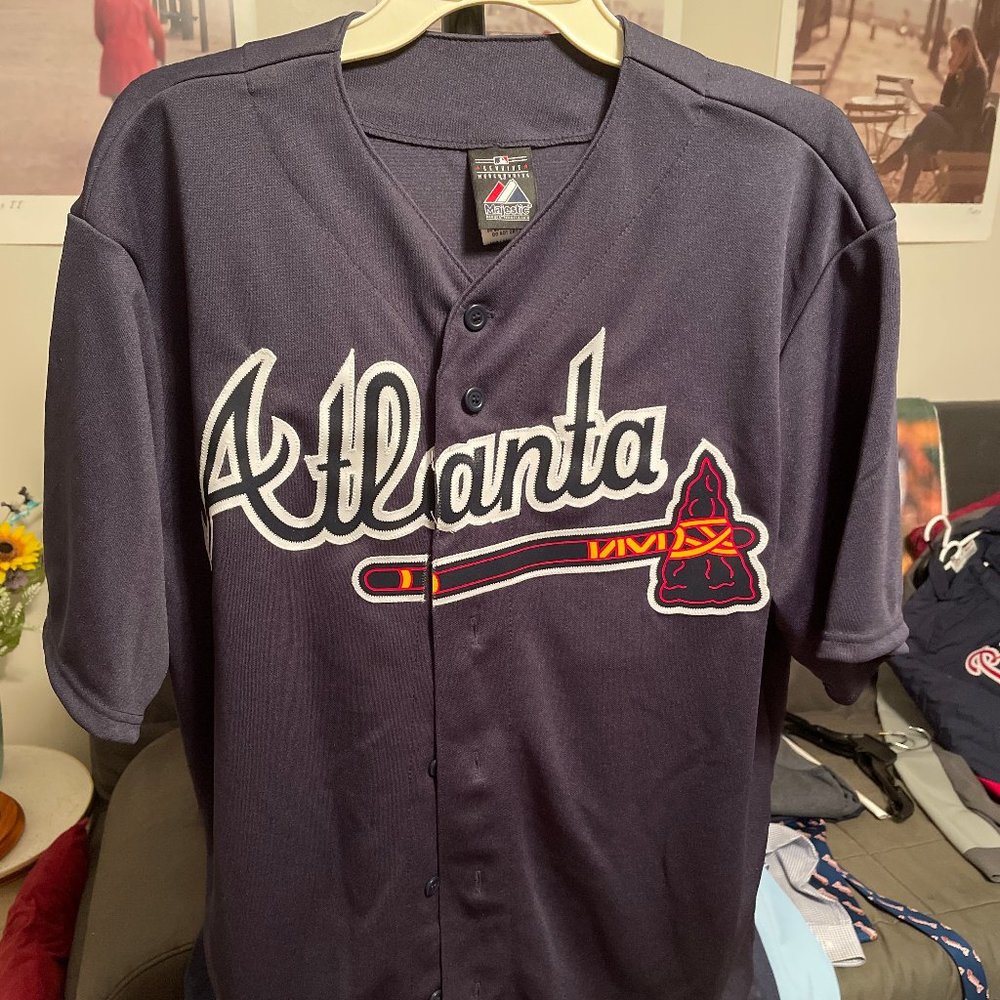 Authentic Majestic Atlanta Braves Jersey L